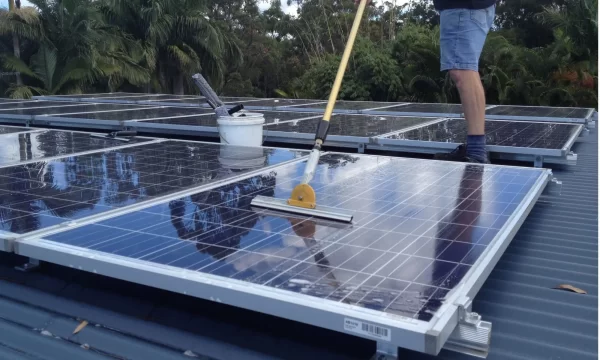 solar panel cleaning